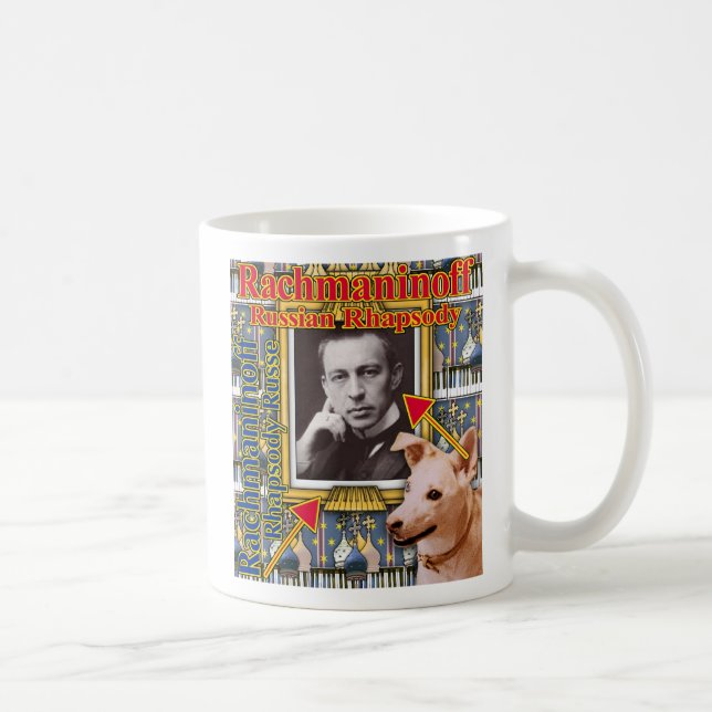 Caneca De Café ZoeSPEAK - Rachmaninoff Russo Rhapsody (Direita)