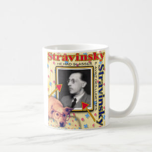 Caneca De Café ZoeSPEAK - Stravinsky - Ele tinha óculos.
