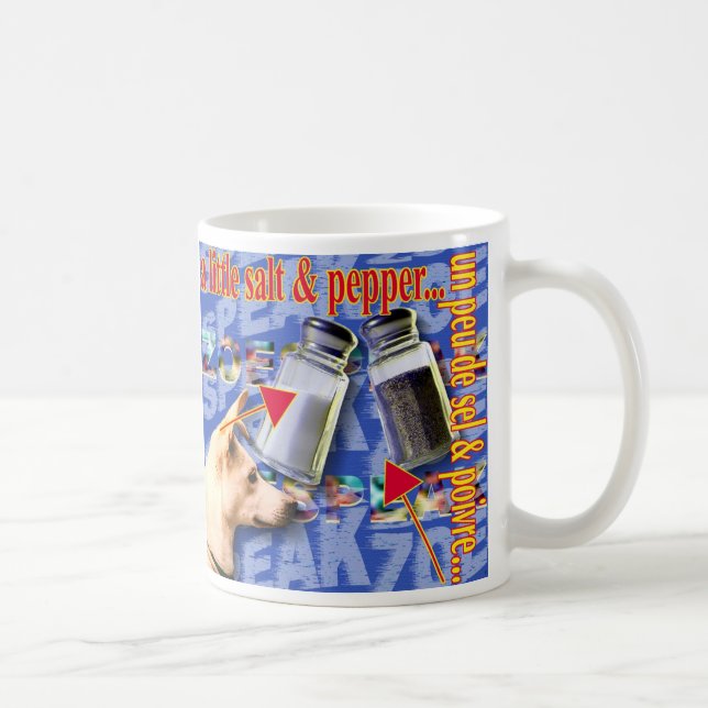 Caneca De Café ZoeSPEAK - um pouco de sal e pimenta... (Direita)