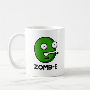 Caneca De Café Zomb-E Dia de as Bruxas engraçado Zombie Alphabet