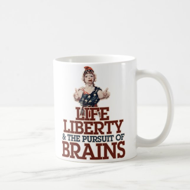 Caneca De Café Zombie Americano (Direita)