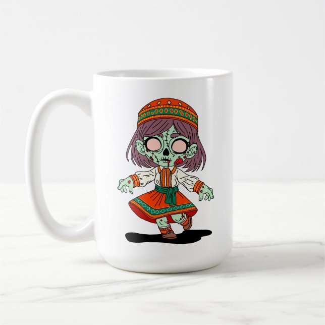 Caneca De Café Zombie armênio-cega (Esquerda)