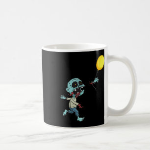 Caneca De Café Zombie Birthday Balloon - Engraçada Zombie Kids A