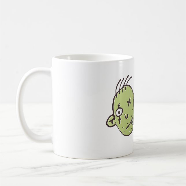 Caneca De Café Zombie Halloween engraçado (Esquerda)