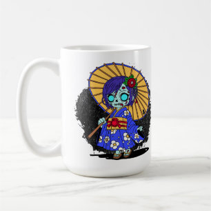 Caneca De Café Zombie japonês giro