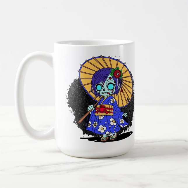 Caneca De Café Zombie japonês giro (Esquerda)