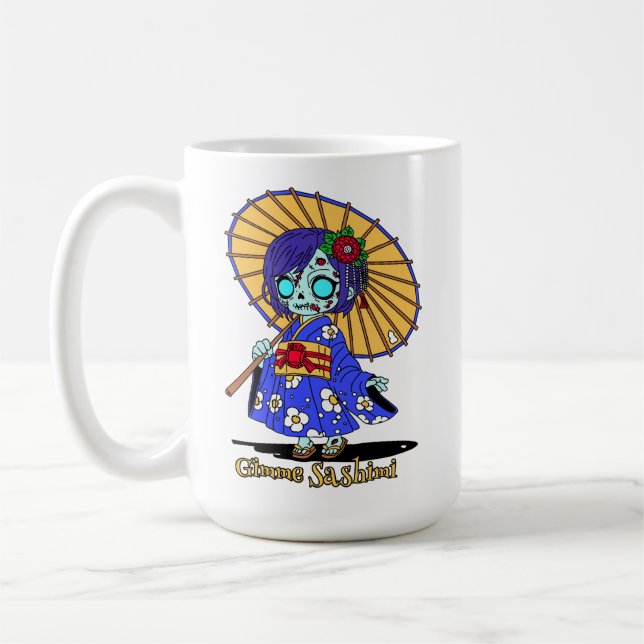 Caneca De Café Zombie japonês giro (Esquerda)