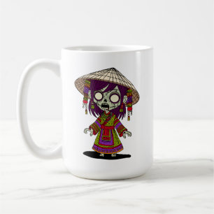 Caneca De Café Zombie vietnamita bonita