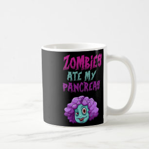 Caneca De Café Zombies Comem Meu Pâncreas Meninas Diabetes Tipo 1