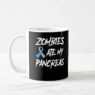Caneca De Café Zombies Comem Meu Pâncreas Tipo 1 Sensibilização p