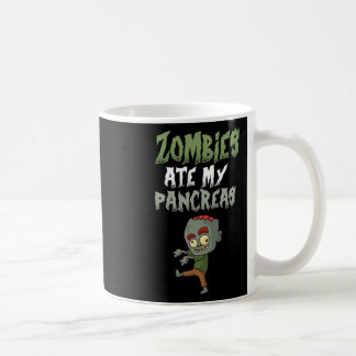 Caneca De Café Zombies Comeram Meu Pâncreas T1d Menina Com Diabet