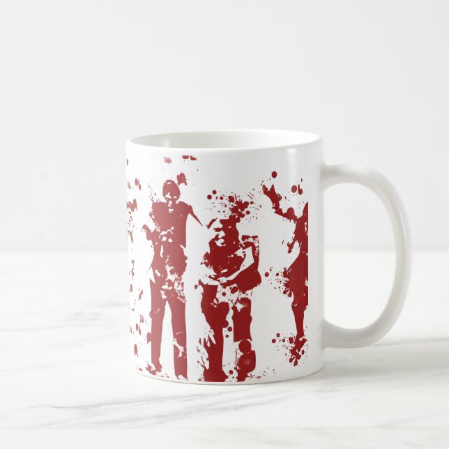 Caneca De Café Zombis sangrentos (Direita)