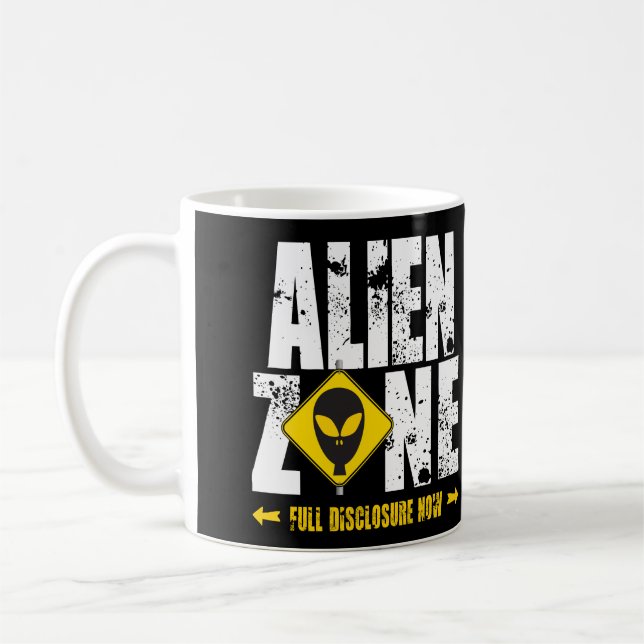 Caneca De Café Zona de alienígena/OFO (Esquerda)