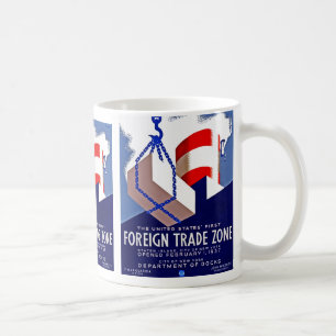 Caneca De Café Zona de comércio externo