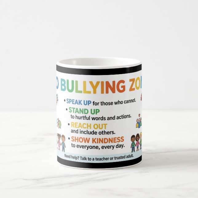 Caneca De Café Zona Sem Bullying (Centro)