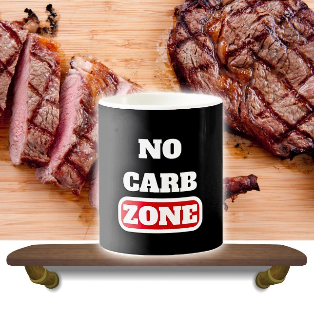Caneca De Café Zona Sem Carbono (100% CARNIVORE) (Criador carregado)