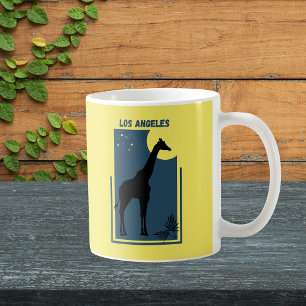 Caneca De Café Zoo California Vintage Giraffe