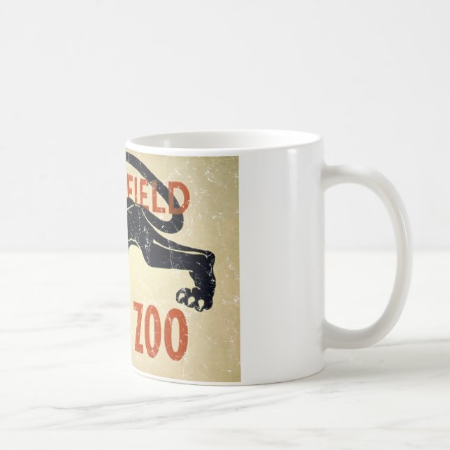 Caneca De Café Zoológico de Brookfield-Panther (Direita)