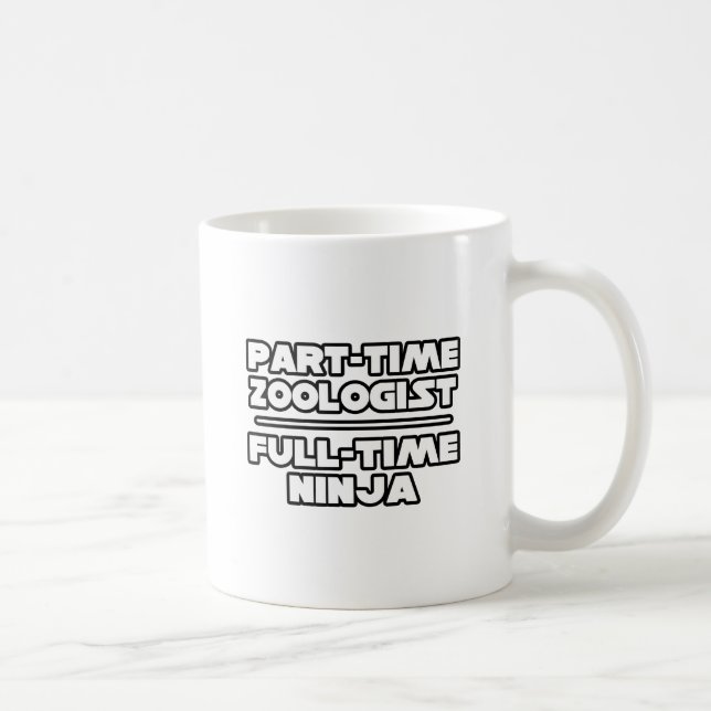 Caneca De Café Zoólogo / Ninja (Direita)