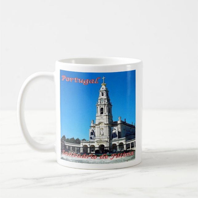 Caneca De Café zPT011 SANTUÁRIO DE FATIMA, Portugal, (Esquerda)