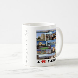 Caneca De Café zPT018 LISBOA "I Love", Portugal, Europa,
