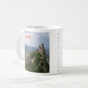 Caneca De Café zSM007 MONTE TITANO panorama, São Marino,