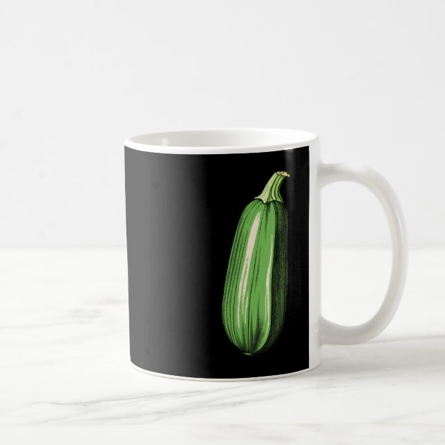 Caneca De Café Zucchini Preguiçoso, Engraçado, Correspondente ao  (Direita)