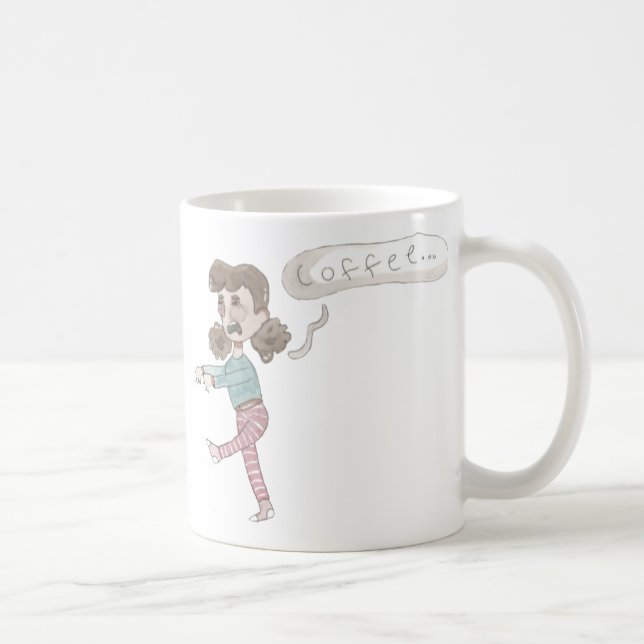 Caneca De Café Zumbi de café (Direita)