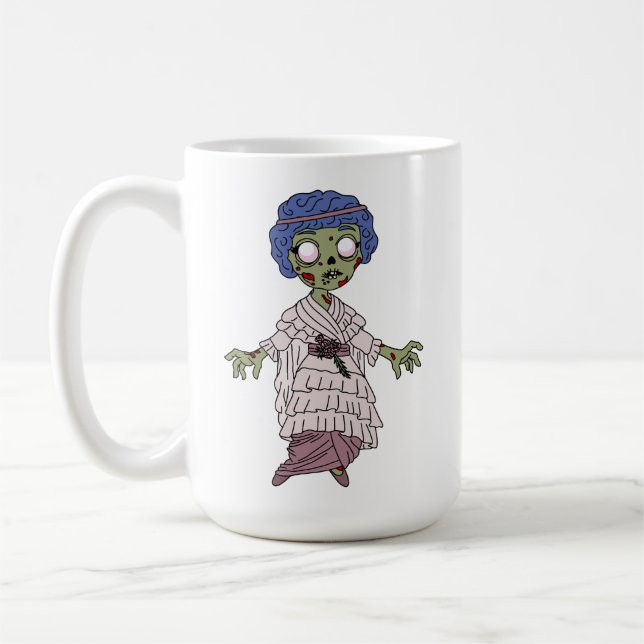 Caneca De Café Zumbi Garota Gibson de 1910 (Esquerda)