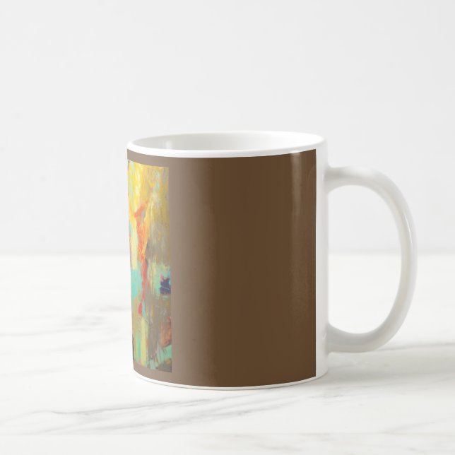Caneca De Café Zumbido abstrato da cafeína (Direita)