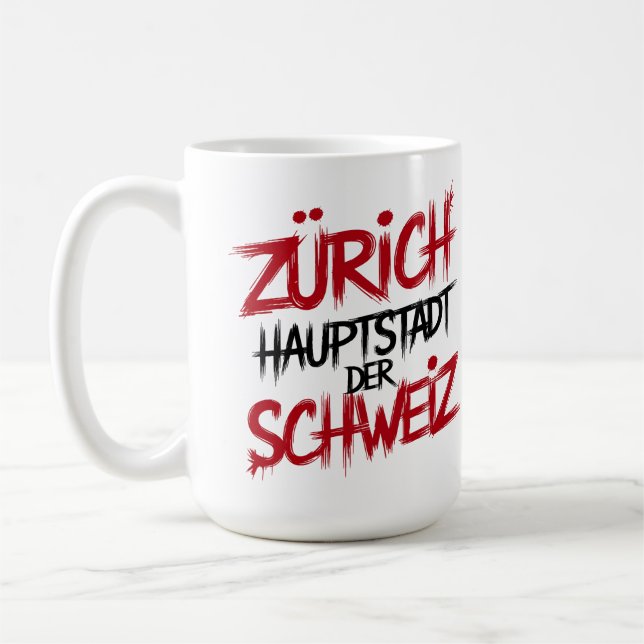 Caneca De Café Zürich, Hauptstadt der Schweiz (Esquerda)