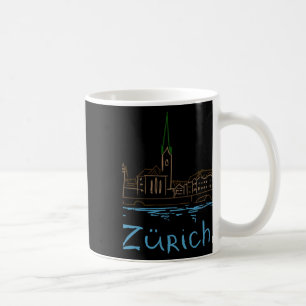 Caneca De Café Zurique Suíça Lembrança Presente Para Turistas Ade