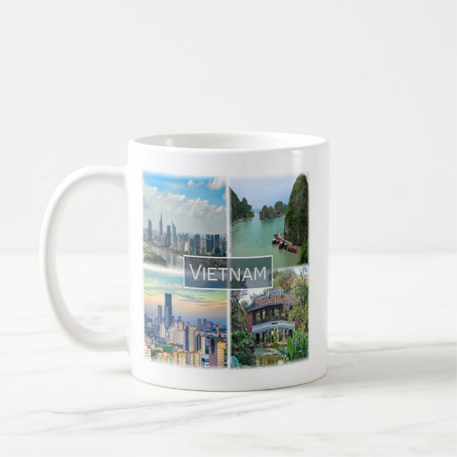 Caneca De Café zVN012 VIETNAM, Mosaico, Ásia, (Esquerda)