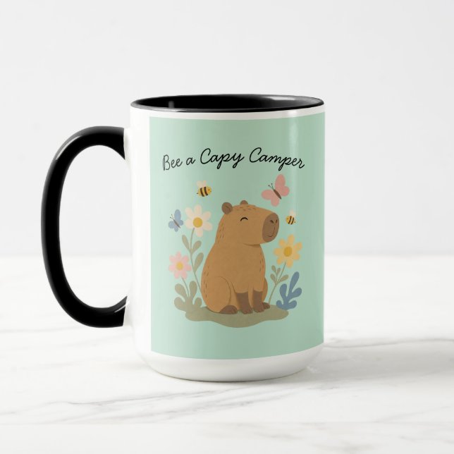 Caneca de Capivara Campeã de Camping Abelha (Esquerda)