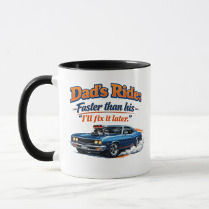 Caneca de Carro para Pai Engraçado – O Carro do Pa