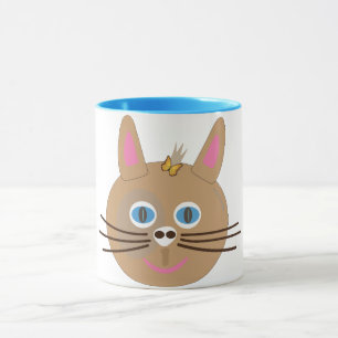 caneca de cartoon de gato giro