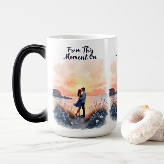 Caneca De Casal Solar - A Partir Deste Momento No  (Com Donut)