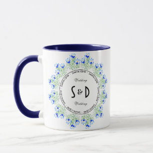 Caneca de Casamento Blue Crocus Combo