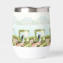 Caneca de Casamento Botânico em Aquarela – Favor p