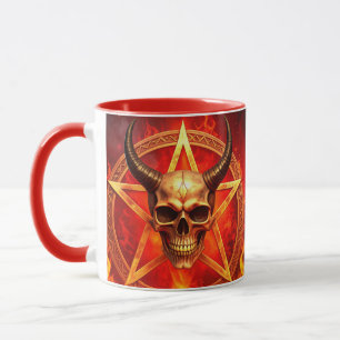 Caneca de Caveira de Demônio