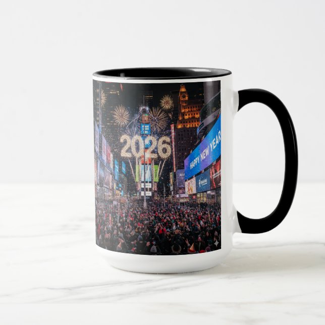 Caneca de Celebração do Ano Novo Masculina (Direita)