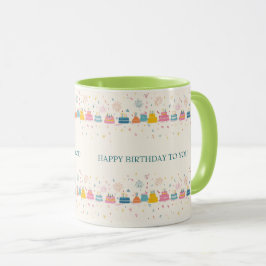 Caneca de Celebração Personalizada – Bolos & Confe