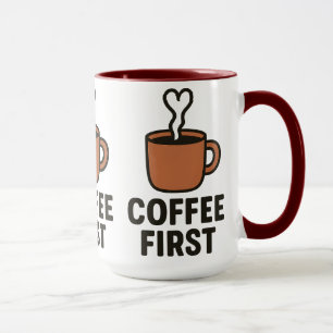 Caneca de Cerâmica Café Primeiro