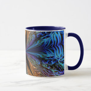 Caneca de Cerâmica caleidoscópio coral