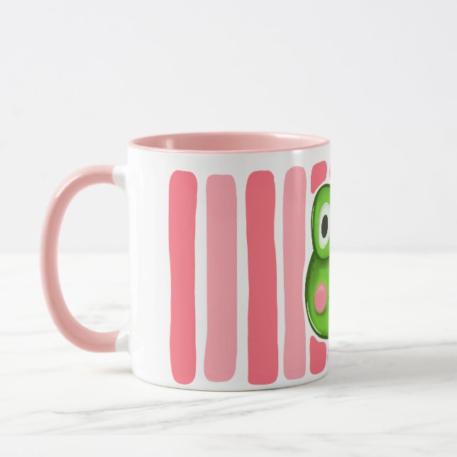 Caneca de Cerâmica de Sapo Fofo (Esquerda)