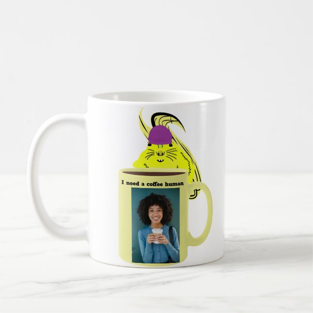 Caneca de cerâmica esquilo café (Esquerda)