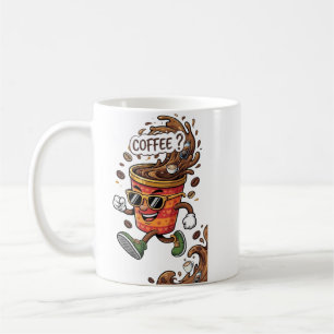 Caneca de Cerâmica Estética de Café Fofa de Desenh