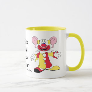 Caneca de Cerâmica O Mundo Ama um Palhaço