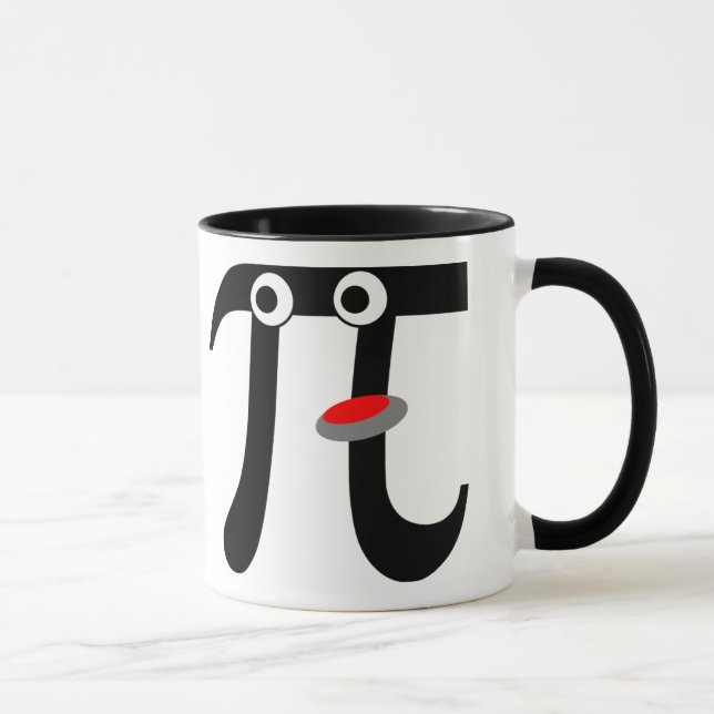 Caneca de Cerâmica Pi Sorridente (Direita)