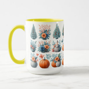 Caneca de Cerâmica Sazonal de Outono e Inverno